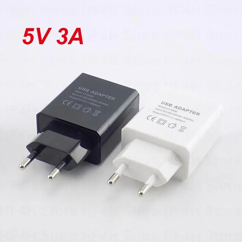 ALIMENTATORE USB EU Plug AC 5V 1A 2A 3A
