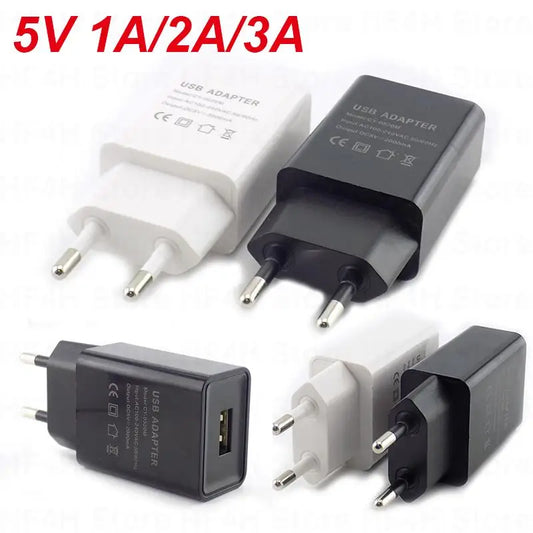 ALIMENTATORE USB EU Plug AC 5V 1A 2A 3A