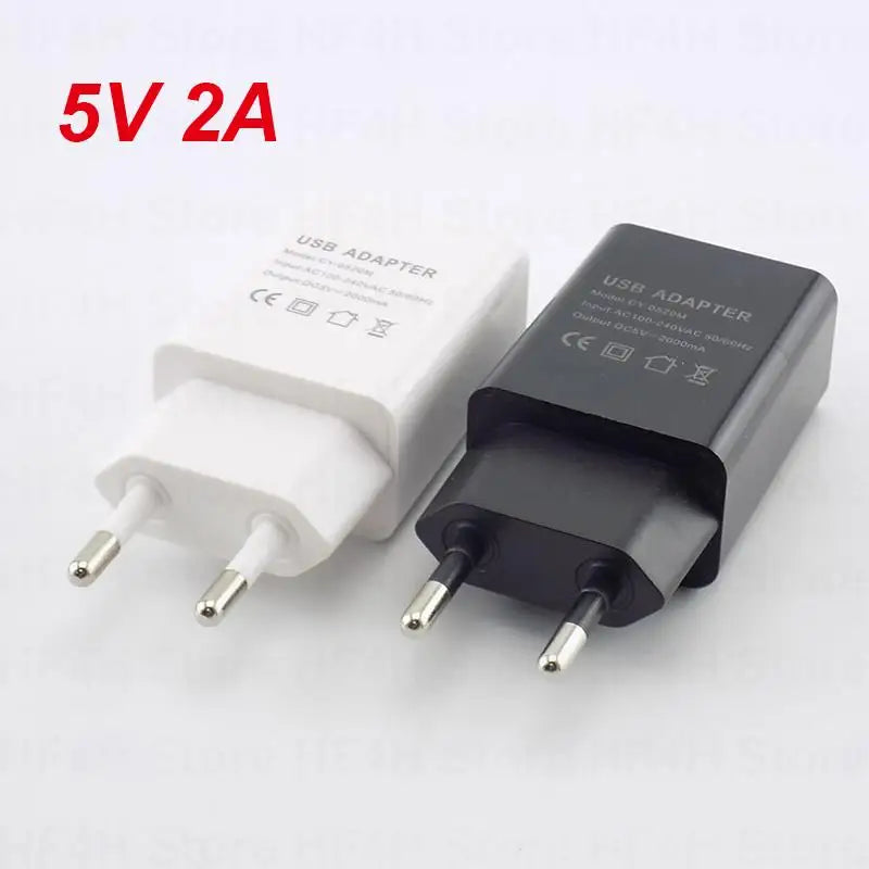 ALIMENTATORE USB EU Plug AC 5V 1A 2A 3A